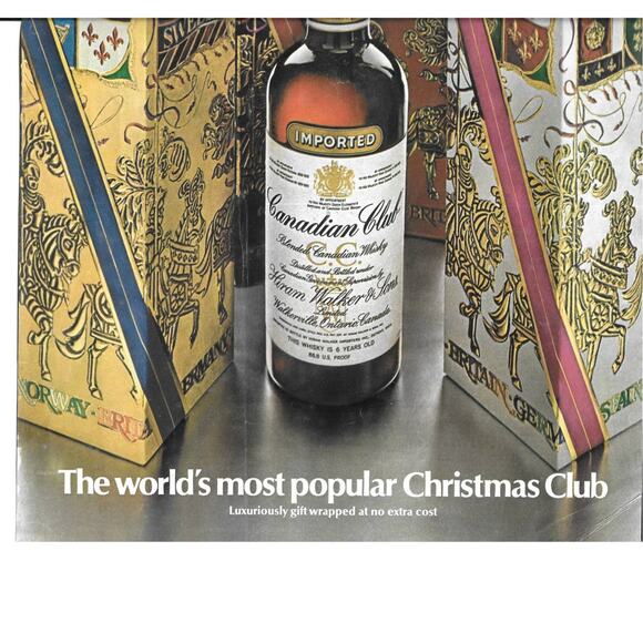 Vintage Print Ad 1969 Canadian Club Whiskey - Picture 3 of 3